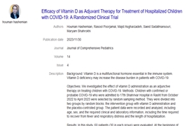 چاپ مقاله اعضای مرکز تحقیقات کودکان در سال 1402