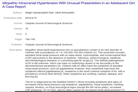 چاپ مقاله اعضای مرکز تحقیقات کودکان  اردیبهشت 1403